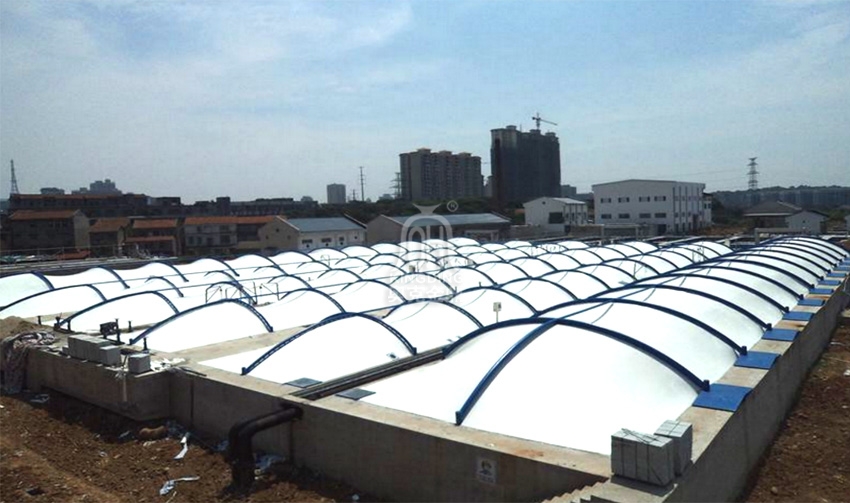 岳陽市污水處理廠加蓋膜結(jié)構(gòu)工程